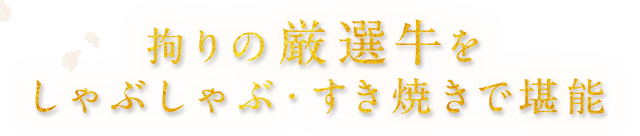 しゃぶしゃぶ・すき焼きで堪能